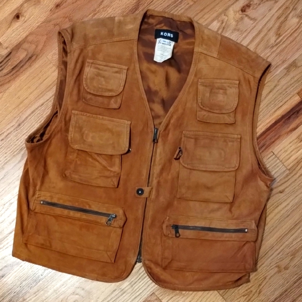 Wow!! Vintage Michael Kors Golden Tan Suede Vest